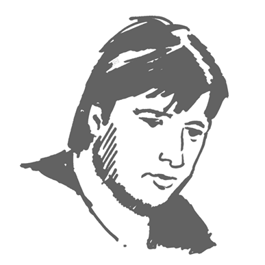 Gezeichnetes Porträt von Jürgen Königer